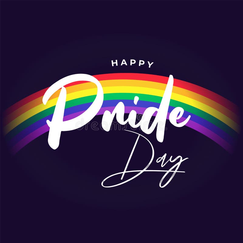 Happy Pride Day Background With Rainbow On Background Stock Illustration Illustration Of Lesbian Party 145739180