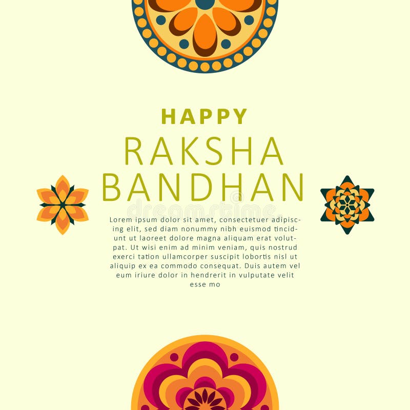 Happy Raksha Bandhan Background Design Stock Vector - Illustration of  festive, wristband: 183744363