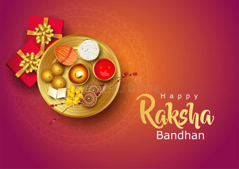 Happy Raksha Bandhan with Stylish Vector Illustration in a Creative  Background. Indian Religious Festival Stock Vector - Illustration of pooja,  2021: 226016878