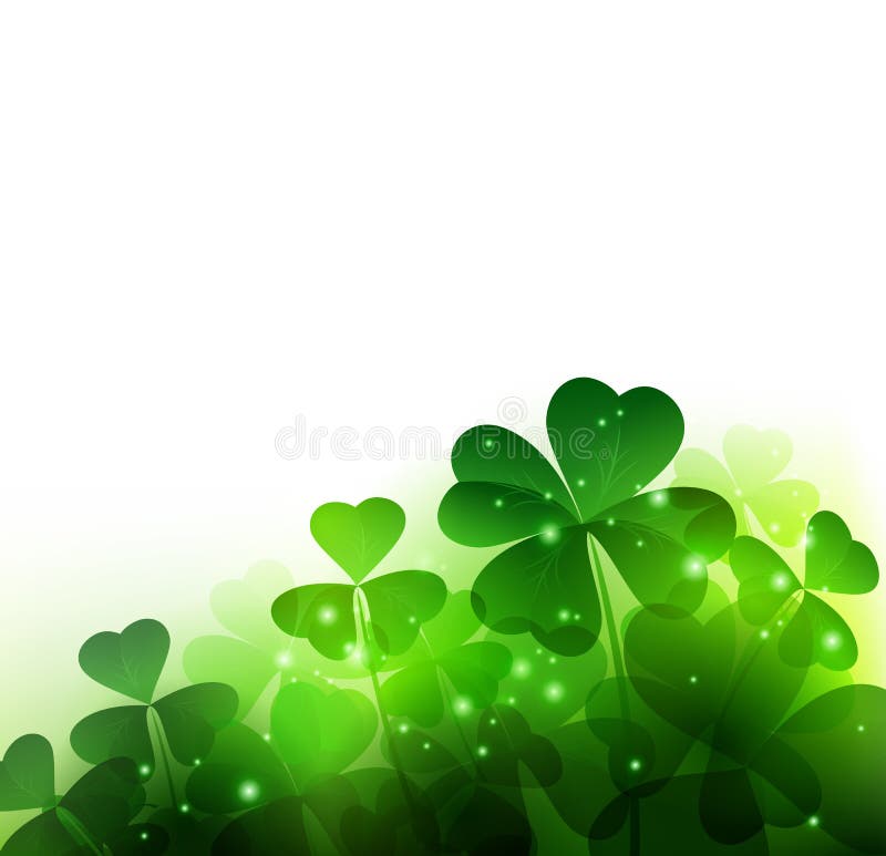 Green Clover St. Patrick's Day Background / Border Stock Photo, Picture and  Royalty Free Image. Image 38910751.