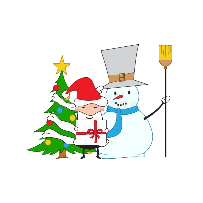 Happy Snowman Fairy Tale Characters Happy New Year Vector Stock Illustration Illustration Of Toys Animals Happy Snowman Fairy Tale Characters Happy New Year Vector Stock Illustration Illustration Of Toys Animals