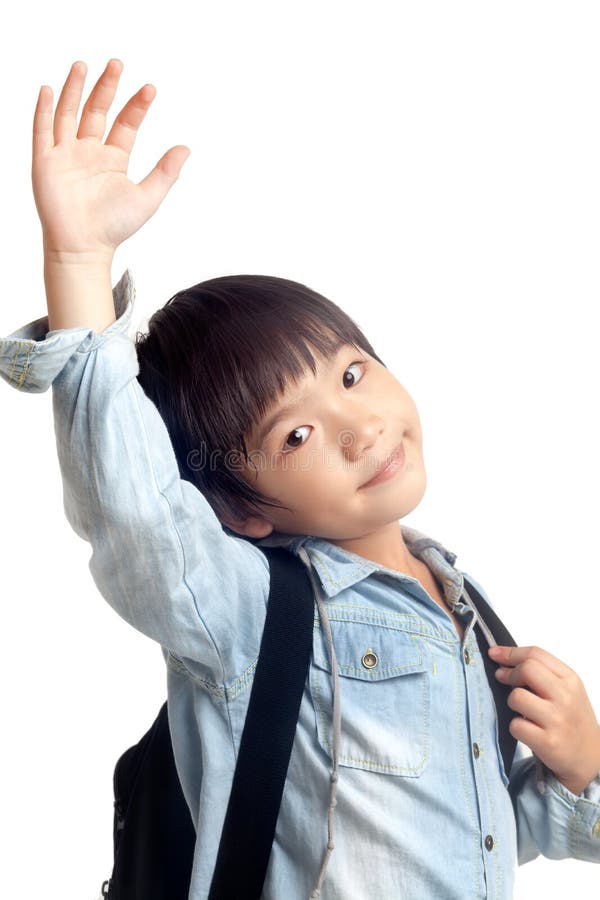 Happy school kid royalty free stock images