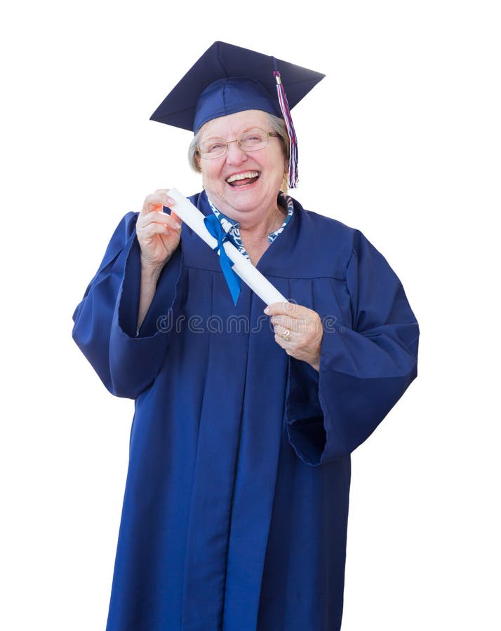 Graduate African Man With Master Degree In Black Graduation Gown And Cap On  White Background. Happy African Student Successfully Graduated From The  University With Honors Stock Photo, Picture and Royalty Free Image.