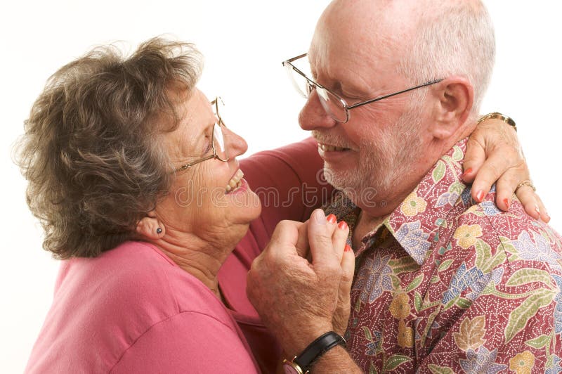 Happy Senior Couple Dancing