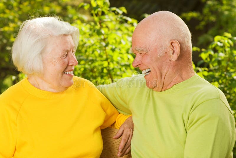 Happy Senior Couple in Love Stock Image Image of grey, person 5142319