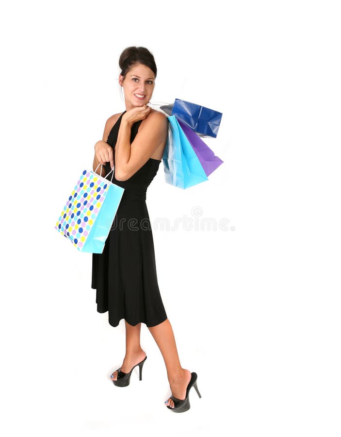 Happy Woman Shopping