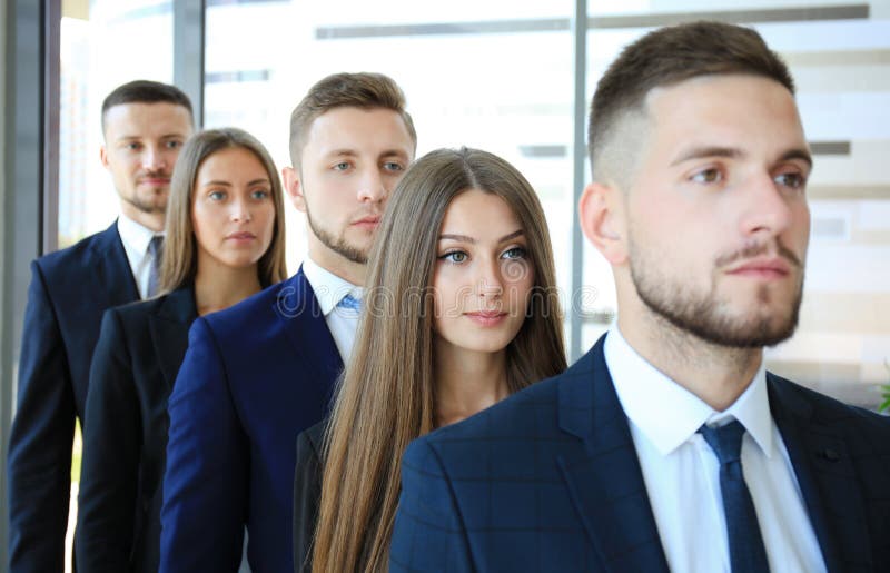 Happy smiling business team royalty free stock photography