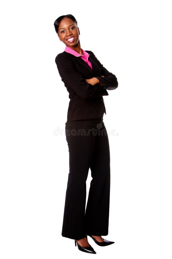 Happy smiling business woman stock image