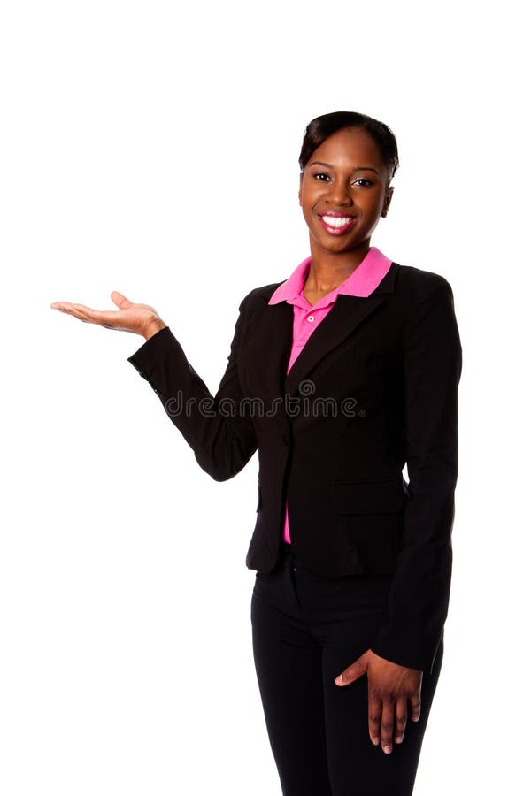Happy smiling business woman stock photography