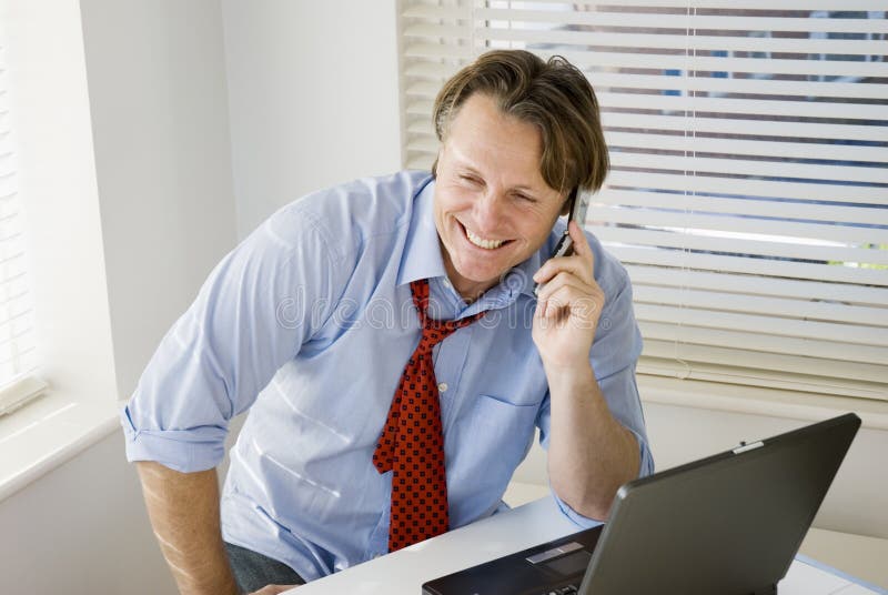 Happy smiling businessman