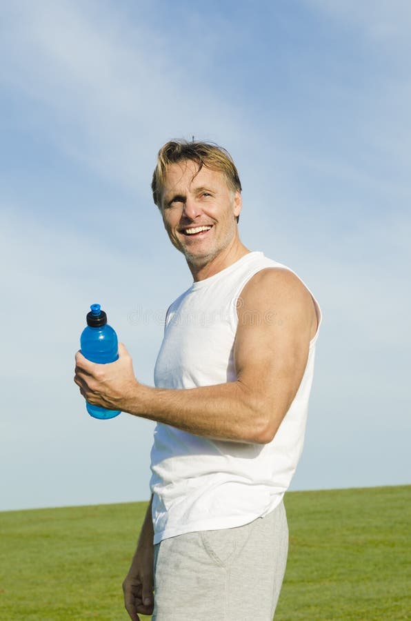 Happy smiling sportsman