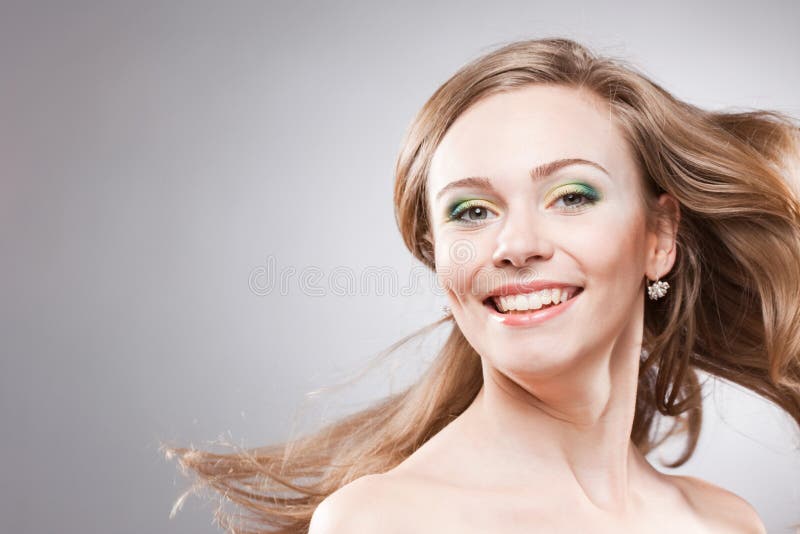 Happy smiling young woman