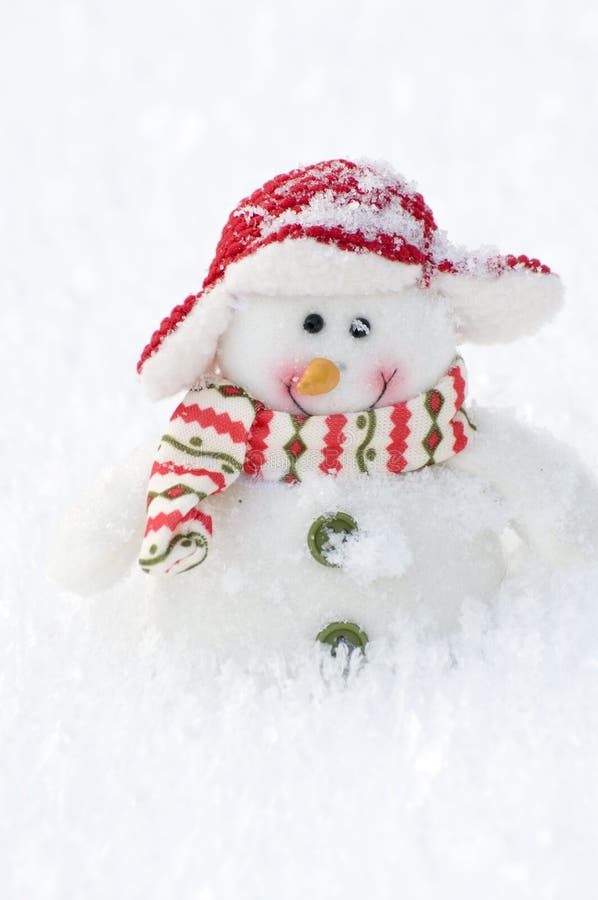 Happy snowman stock photo. Image of happiness, nature - 7602150