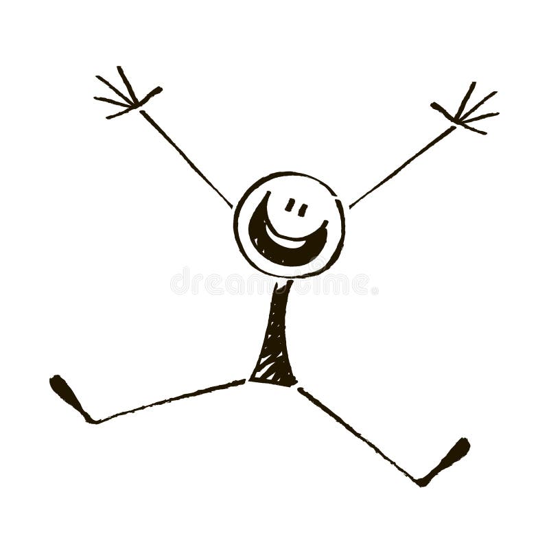 Stick Figures Greeting  Great PowerPoint ClipArt for