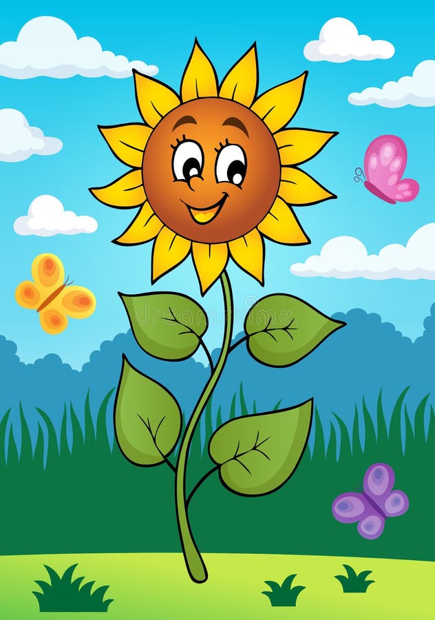 Happy sunflower theme image 2