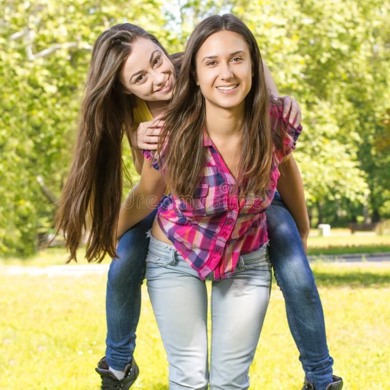 Happy Teenage Girl Stock Image Image Of Friends Su