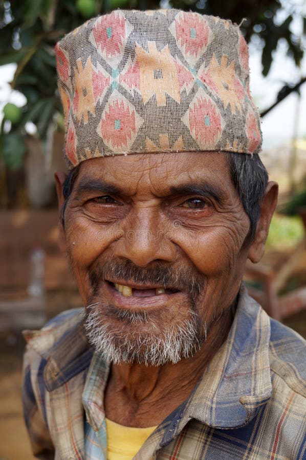 Happy Teeth less Nepali Man