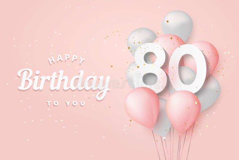 Bạn đang tìm kiếm một cách để gửi lời chúc mừng sinh nhật 80 tuổi đặc biệt đến người thân, bạn bè? Nền thẻ chúc mừng sinh nhật 80 tuổi với bóng bay sẽ giúp bạn truyền đạt được ý nghĩa của lời chúc mừng một cách tràn đầy hứng khởi. Hãy gửi lời chúc mừng và niềm vui đến người thân của bạn với nền thẻ sinh nhật đầy màu sắc này!