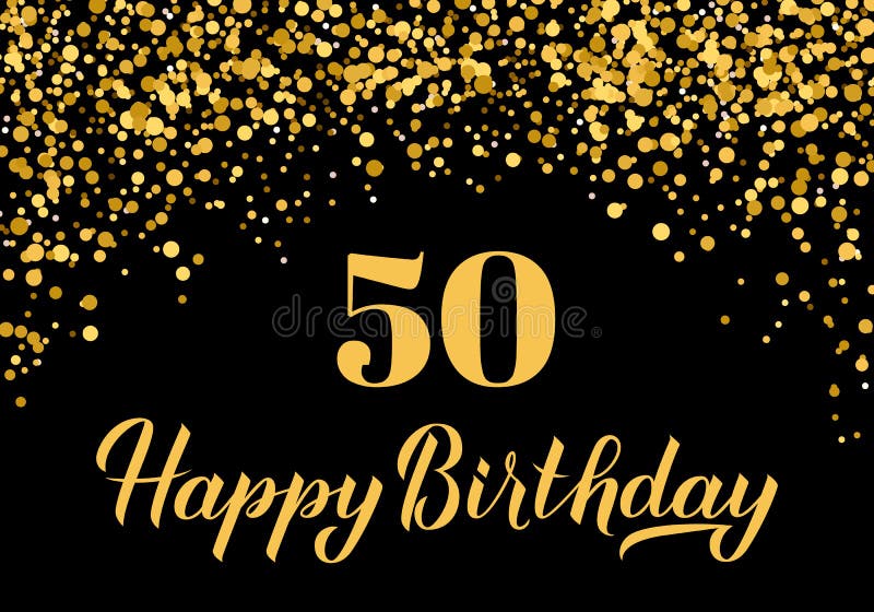 Happy 50th Birthday Fabulous Fifty 50 Years Photo Banner for 50th Birthday Decoration Bunting Kraft Paper