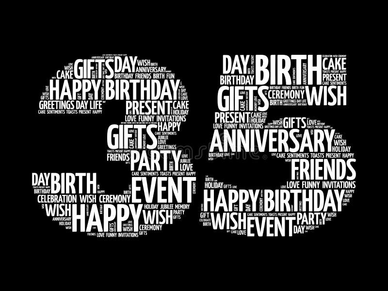Happy 35th Birthday Word Cloud, Holiday Concept Background Stock Illustration - Illustration of funny, ideas: 217883284 Happy 35th Birthday Word Cloud, Holiday Concept Background Stock Illustration - Illustration of funny, ideas: 217883284