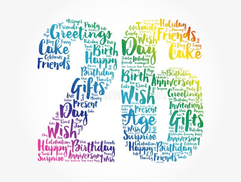 Happy 26th Birthday Word Cloud Stock Illustration - Illustration of great, present: 199577518 Happy 26th Birthday Word Cloud Stock Illustration - Illustration of great, present: 199577518