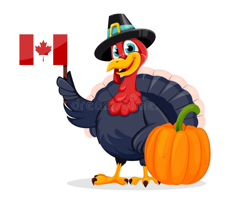 Happy Thanksgiving Day. Funny Turkey Bird Stock Vector - Illustration of  autumn, meal: 196418305