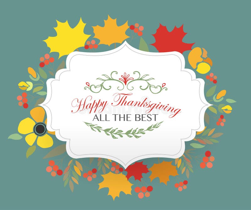 Happy Thanksgiving Day logotype, badge and icon