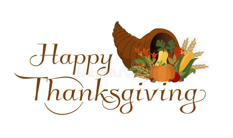 Happy Thanksgiving stock vector. Illustration of heading - 54715976