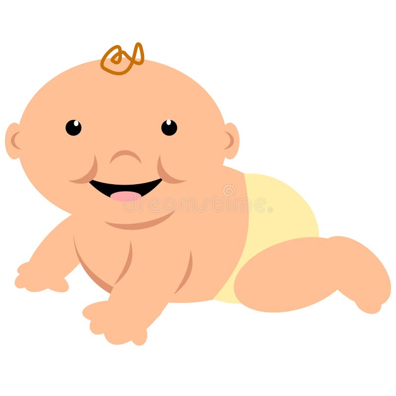Happy Toddler in Diapers stock vector. Illustration of smiling - 214857167 Happy Toddler in Diapers stock vector. Illustration of smiling - 214857167