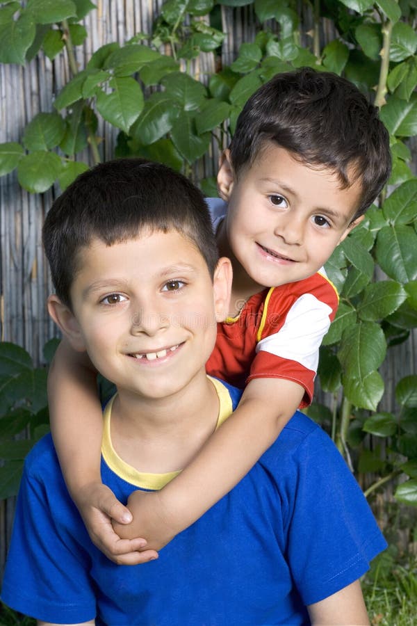 Happy two brothers stock photo. Image of family, cheerful 5398266