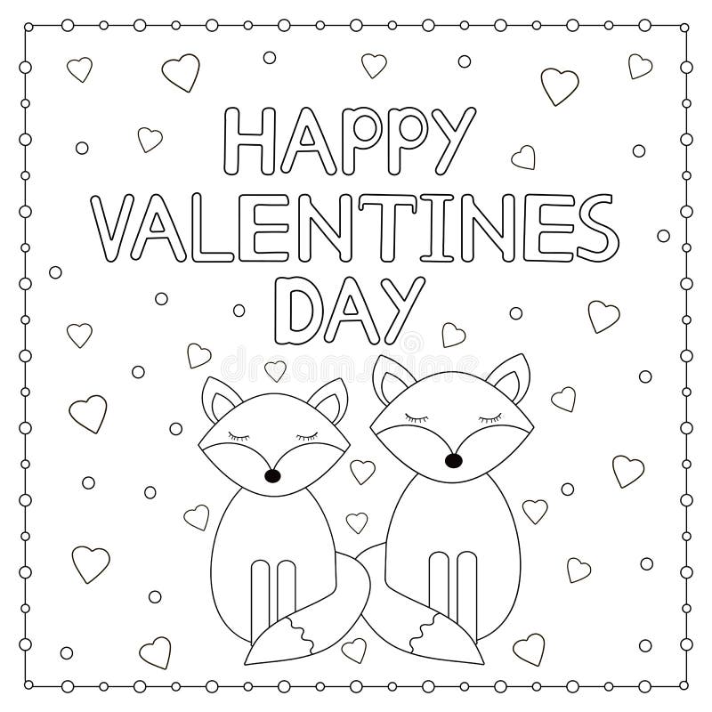 coloring pages valentine card