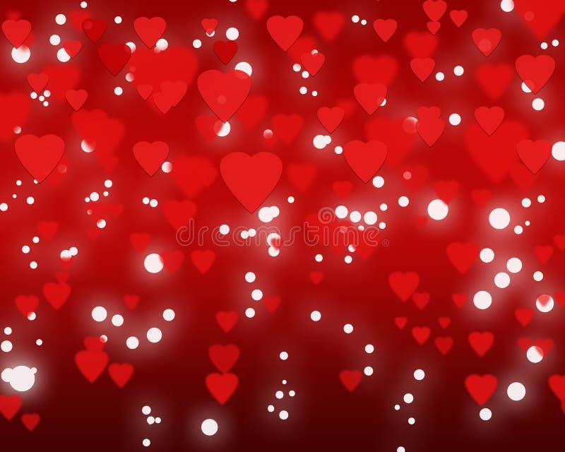 Happy Valentine s day background with red hearts.