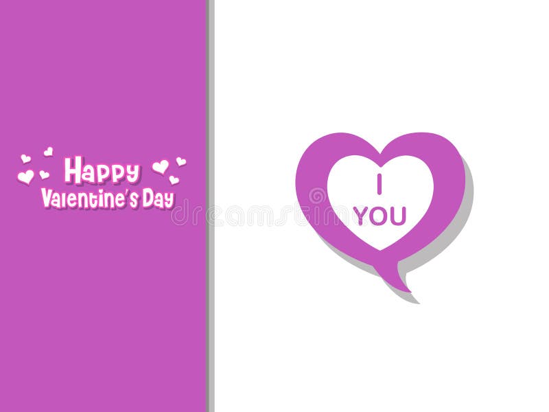 Happy Valentine`s Day Purple Heart and Color Background. holiday