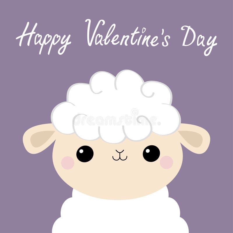 Hand Printed Greetings Card Sheep and Lamb