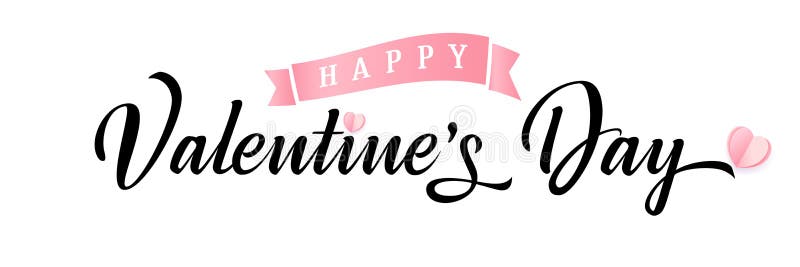 Happy Valentins Day Typografy Poster