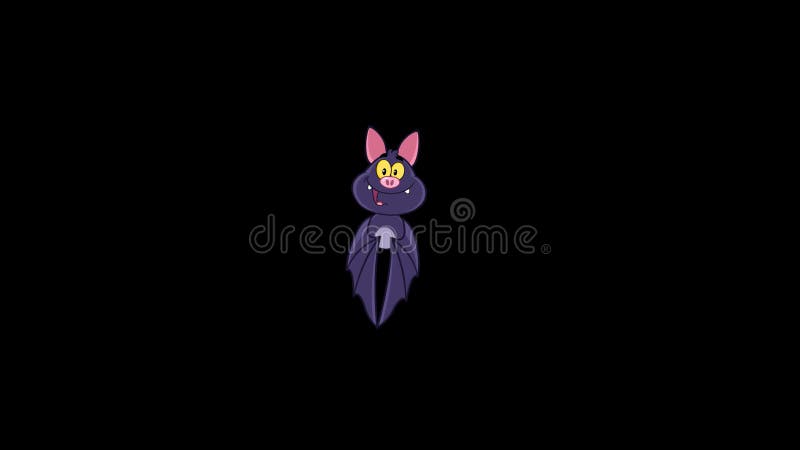 Happy Vampire Bat Cartoon Character Flying Forest Halloween Night Animation  Stock Video Footage by ©HitToon #444794392