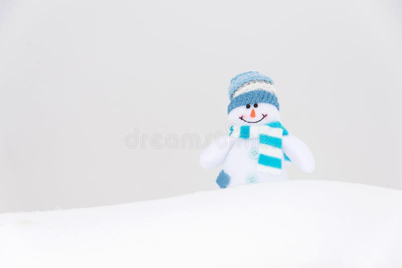 Happy winter snowman (copy space) royalty free stock images Happy winter snowman (copy space) royalty free stock images