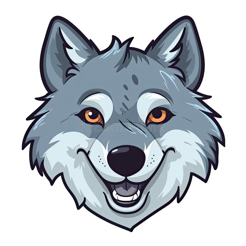 Wolf Face Transparent Background Stock Illustrations – 83 Wolf