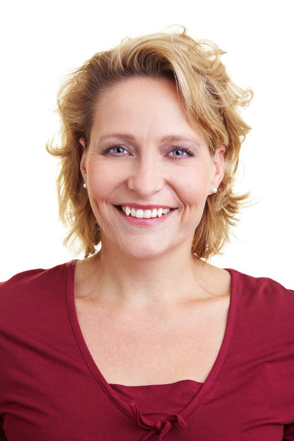 Happy woman stock image