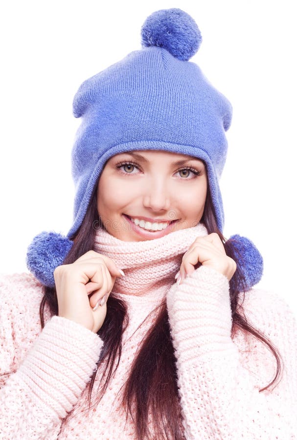 Happy Woman Sitting Near The Wardrobe Stock Image - Image of clothes ...