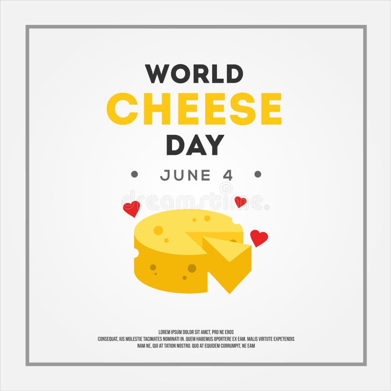Happy World Cheese Day Vector Design Illustration for Celebrate Moment