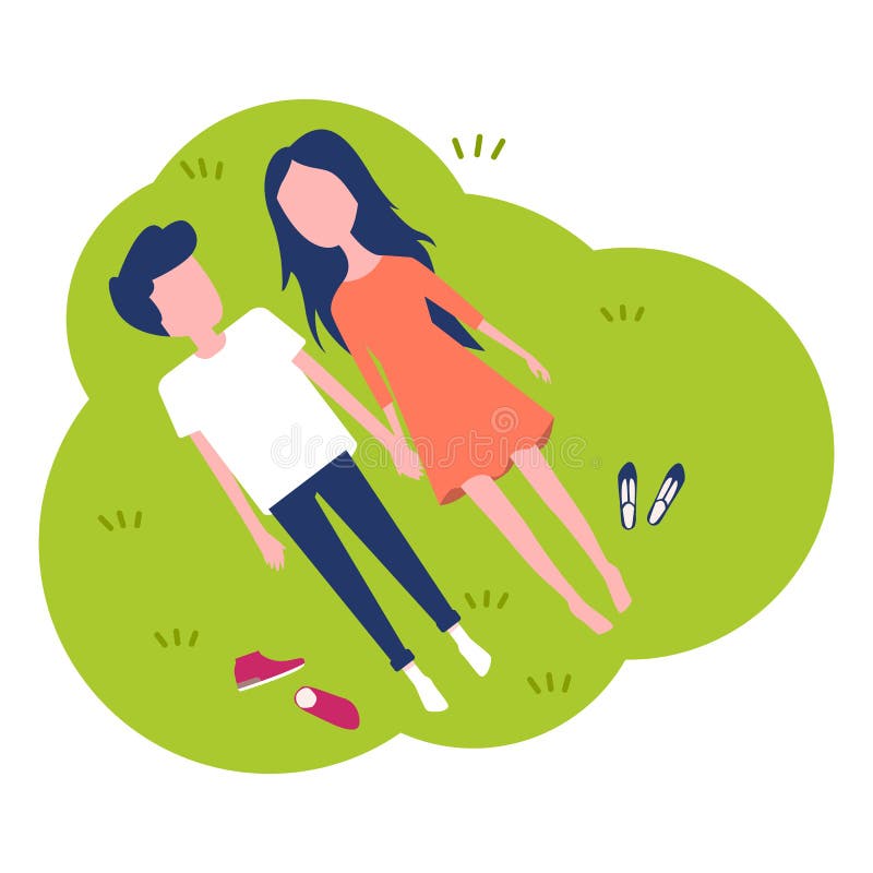 Happy young couple. royalty free illustration Happy young couple. royalty free illustration