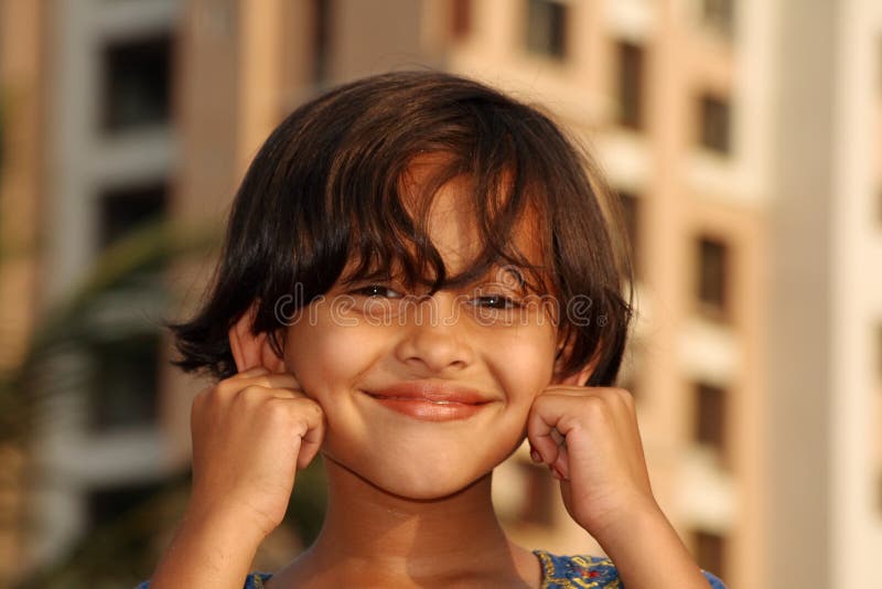 Happy young Indian girl