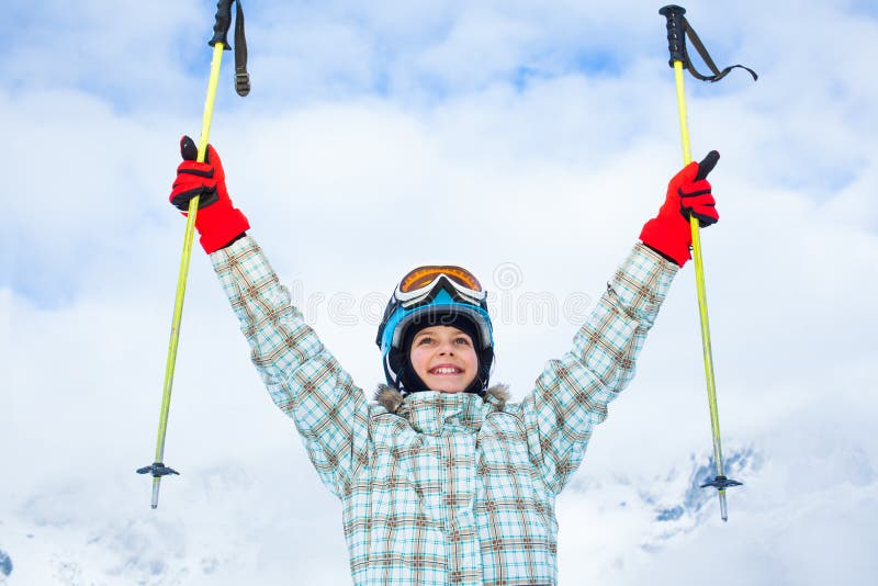 Happy young skier stock photo. Image of resort, equipment - 37553816