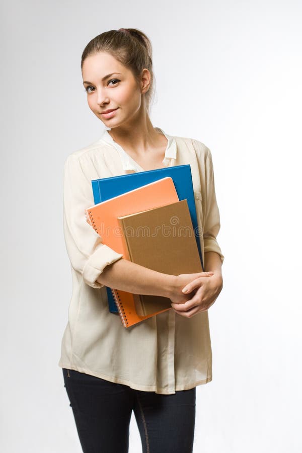 Happy young student. stock photo Happy young student. stock photo