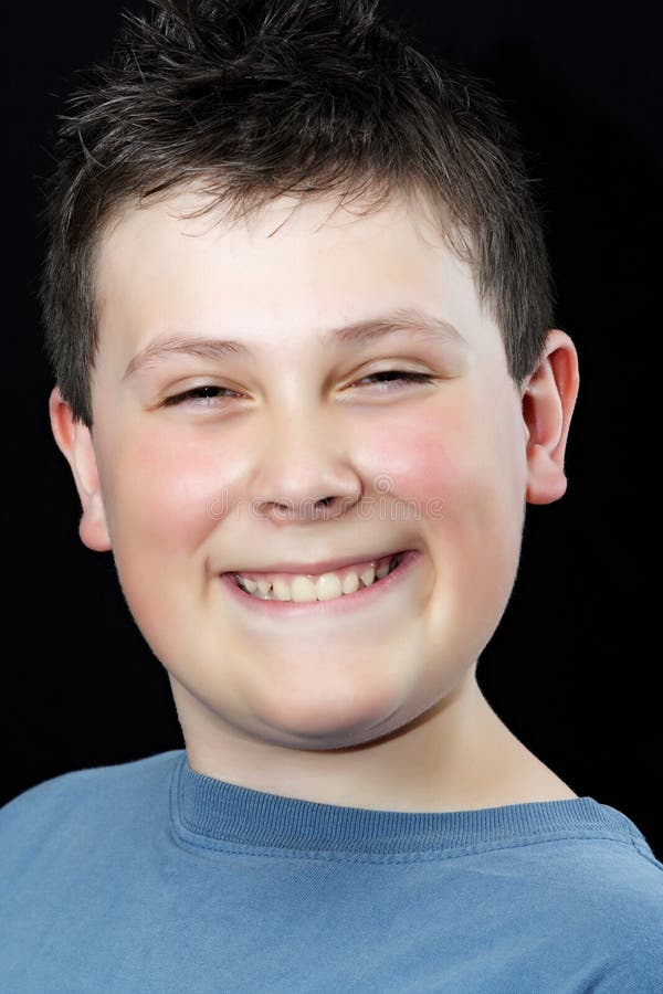 Happy young teen boy royalty free stock image