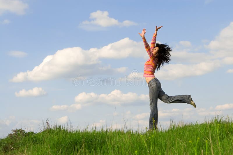 Happy young woman