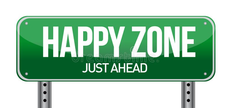 Happy zone sign stock illustration. Illustration of design - 30456681