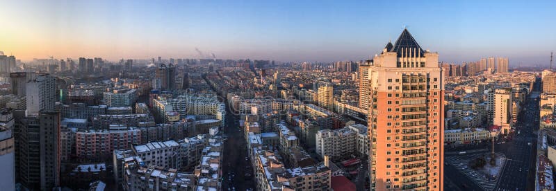 Aerial view of Harbin, China