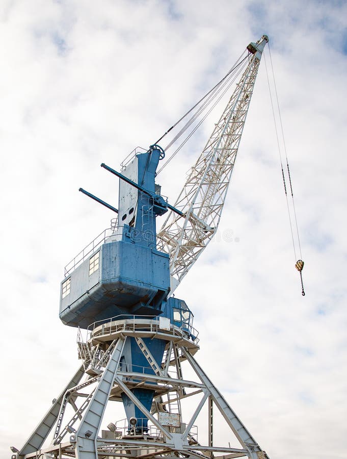 Harbor crane. stock image. Image of logistics, freight 53305399
